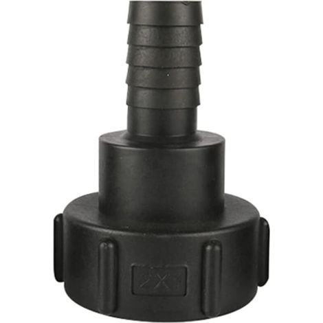 Adaptateur pour tuyau de réservoir IBC, filetage grossier 60 mm (importation) vers tuyau d'arrosage 25 mm (1/5)
