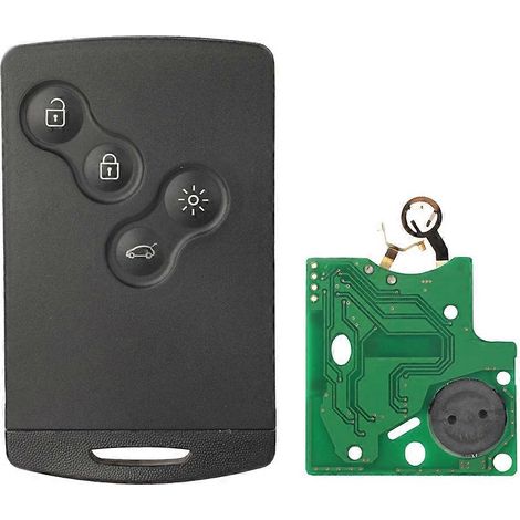 Carte clé télécommande 4 boutons sans clé, puce PCF7952 433 MHz pour Renault Megane 3 (1/5)