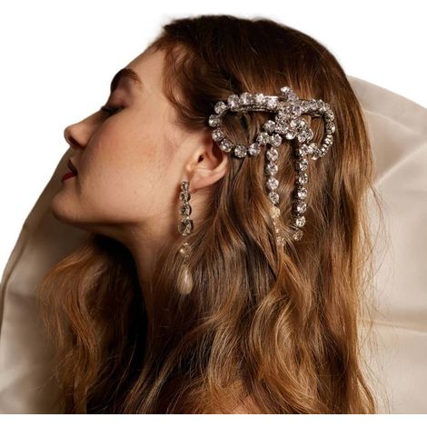 Eleganter Haarclip mit Schleifen und Quasten Design, verziert mit (1/5)