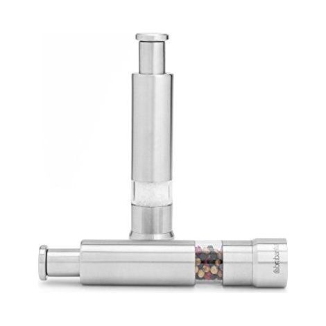 Brabantia Set di macinini in acciaio opaco 13,5 cm di altezza (1/5)