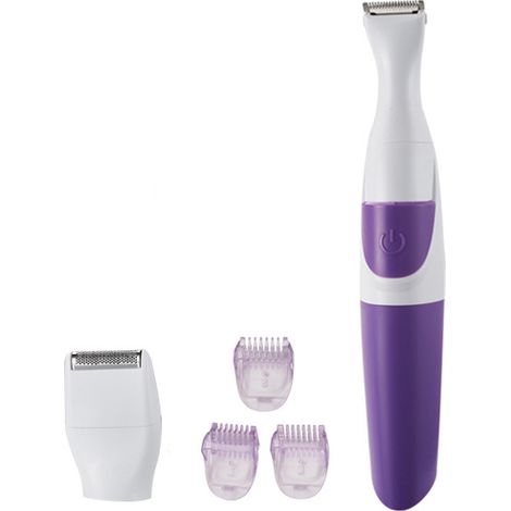 Rasoir Électrique Pour Femme - Lames Acier Inoxydable - Utilisation Sèche Ou Humide - Pour Jambes Aisselles Maillot - 1 Pièce (1/5)