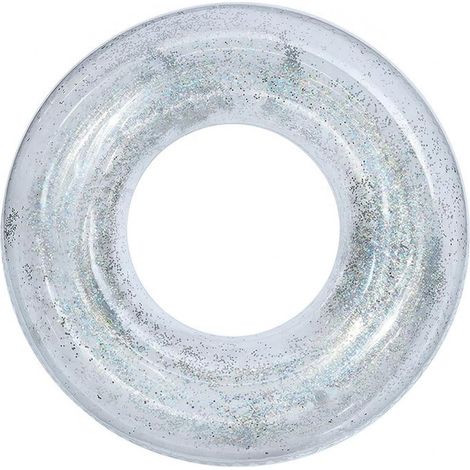 Transparente Schwimmboje mit glänzenden Pailletten, 30 cm Innendurchmesser (10-15 Jahre) (1/5)