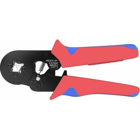 Pince à sertir pour cosses électriques 0,25 mm² - 10 mm² Outil de sertissage pour électricien Pince a sertir auto-ajustable Outillage électrique (1/4)