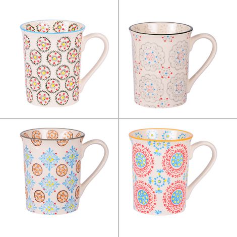 Table Passion - Coffret de 4 mugs Bohème 30 cl (1/2)