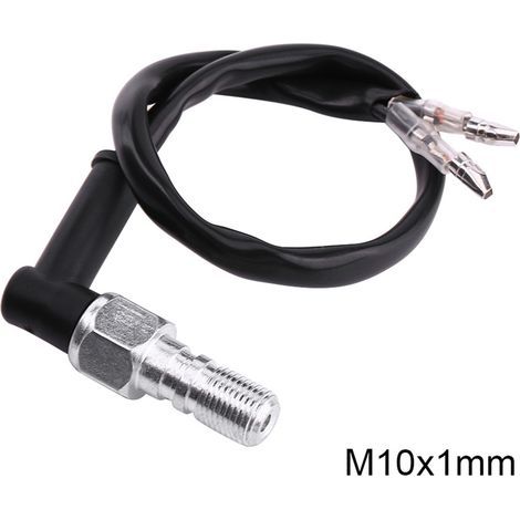 Interrupteur de Frein Hydraulique, Contacteur de Pression Hydraulique de Freinage Arrière de Moto Universel avec Rondelles M10x1.25 M10x1mm(M10x1) (1/4)