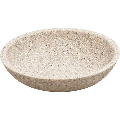 PORTASAPONE AFRA D.13XH3CM SABBIA IN RESINA