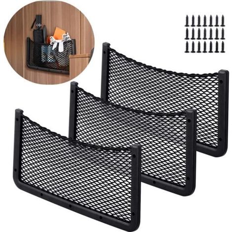 Organisateur de Rangement - Non spécifié - Filet Rangement Voiture - 3 PCS - 40x20 cm - Nylon et PP (1/4)