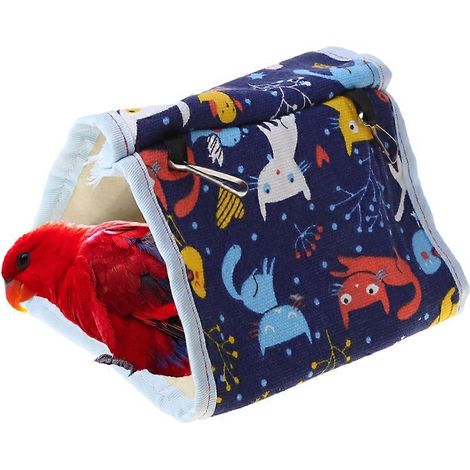 Nid douillet suspendu pour perroquet, hamac, cachette pour hamster et gerbille - M (1/4)