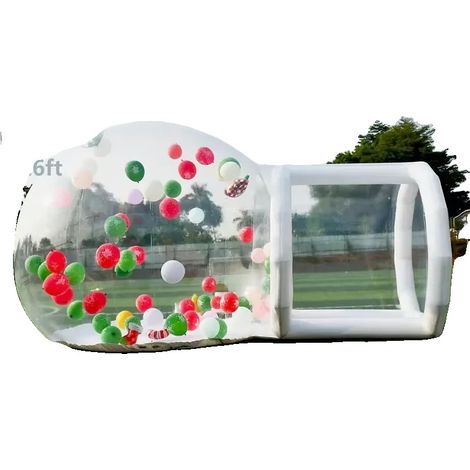 Maison à bulles gonflable, PVC durable, assemblage facile, 8pieds (1/2)