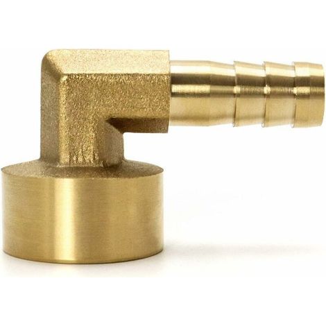 90-degree brass elbow, brass pipe tail, 8mm x G1/2, 2 pieces (1/5)