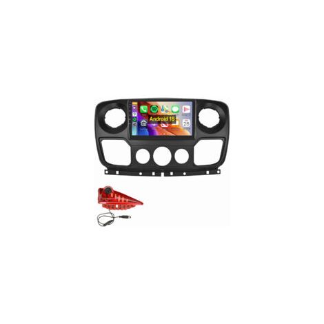 Caméra de recul avec feu stop et moniteur Renault Master Nissan NV400 Opel Movano B autoradio 2+64G