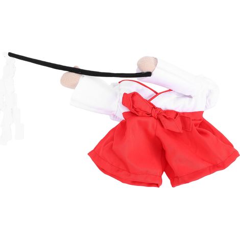 Costume kimono pour animal rouge et blanc doux respirant cosplay de chien pour photographie, festivals (1/5)