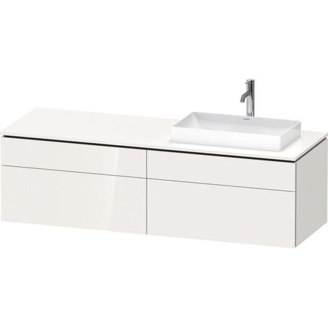 DURAVIT LC4871R85850000 Console WTU blanc L-Cube 550x1600x482 mm