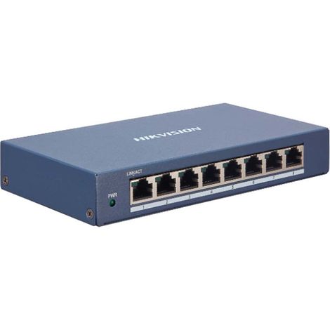 Hikvision DS-3E1508-EI switch di rete Gestito Gigabit Ethernet (10/100/1000) Blu