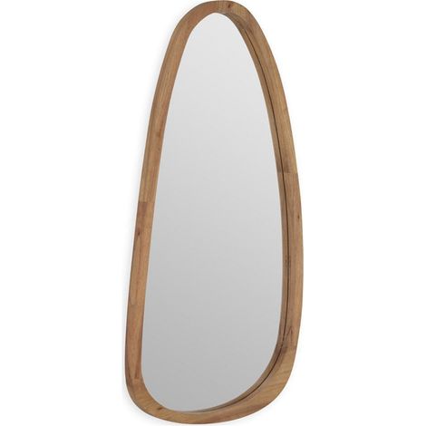 Miroir organique en bois naturel - Naturel (1/4)