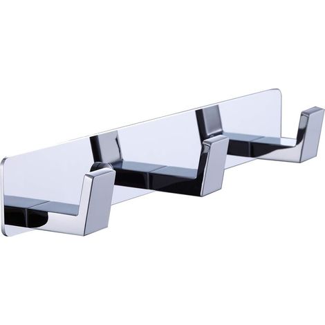 CCYKXAA 3 Pack Screw-in Wall Hooks for Bathroom or Kitchen Door Chrome.
