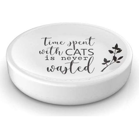 Metaform - Porta sapone da appoggio Bianco in Ceramica Mod. Cats (1/2)