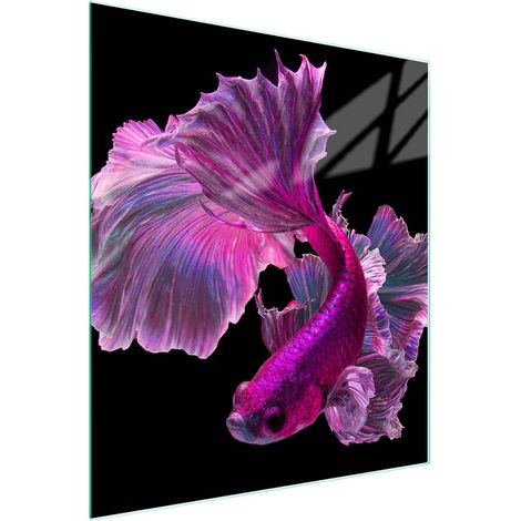 TAGLIERE IN VETRO 45x52 Pesce (1/5)