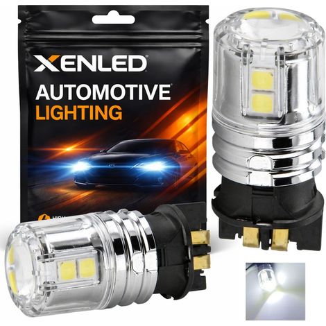 2 x AMPOULES PW24W 12-LED Super Canbus 850Lms XENLED 24W - PALLADIUM - WP3.3x14.5/3