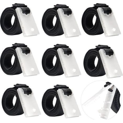 Sangles de Maintien,Accessoires Enrouleur de Couverture solaire Jeu de Roues de parasol Sangles de Serrage de Couverture de Piscine, pour couvertures de bâches de Piscine (1/5)