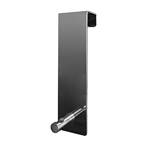 GEDY Appendiabiti da porta o mobiletto singolo cromato, Battente 40CM, Misure e peso prodotto: 11X3X4,6 CM & 0,034 KG, Appendi accappatoio bagno in acciaio inox, Design R&S Gedy, 2 anni di garanzia (1/3)