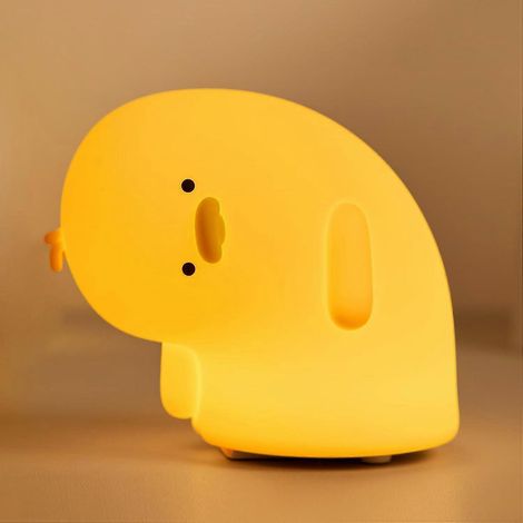 Lampe tactile LED rechargeable, en silicone alimentaire, veilleuse canard, veilleuse mignonne pour la chambre de bébé, joli cadeau pour fille ou garçon