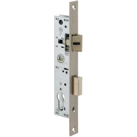 Metalux – Serrure à larder 1 point pour portes métalliques – Pêne dormant – Entraxe 70 mm – Fouillot carré 8 mm – Fonction clé I