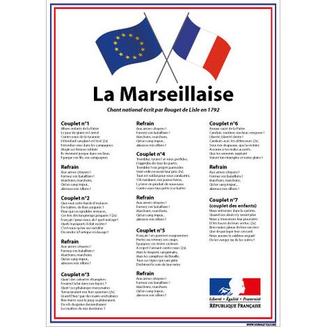 AFFICHAGE ECOLE DRAPEAU FRANCAIS LOI BLANQUER (DEV0015) - Papier Poster - 300 x 420 mm