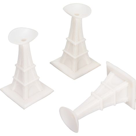 3 pièces cale-porte machine à laver hublot, support souple et durable avec ventouse, blanc (1/5)