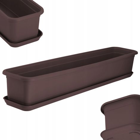 KADAX Balconnière Pot de Fleurs 80cm + Support (1/5)