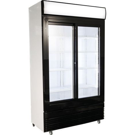 Armoire à Boisson 2 Portes Vitrées Coulissantes 750 L - Combisteel