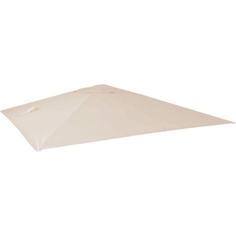 [NUNCA USADO] Funda de repuesto para la sombrilla de lujo HHG-549, funda de repuesto para sombrilla, 3 x 4 m (Ø 5 m), poliéster, color crema
