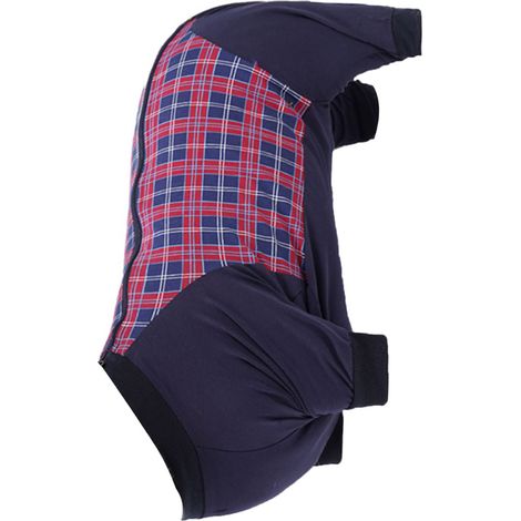 Combinaison de récupération pour chien, extensible, respirante, fermeture éclair, 4 pattes, chemise post-chirurgie pour animaux de grande taille (1/5)