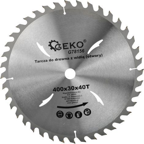 Lama per sega da legno 400x30x40T (fori) (10)