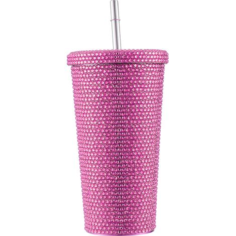 Bouteille d'eau isotherme de 500 ml en acier inoxydable décorée de strass pour femmes (1/5)