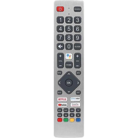 Télécommande infrarouge SHWRMC0133, compatible avec les téléviseurs Sharp Aquos 32BI6EA, 40BI2EA, 40BI5EA, 40BL2EA, 40BL3EA, 40BL4EA, 40BL5EA, 40BN5EA, 40BN6EA, 43BI2EA, 43BI5EA et 43BL2EA.