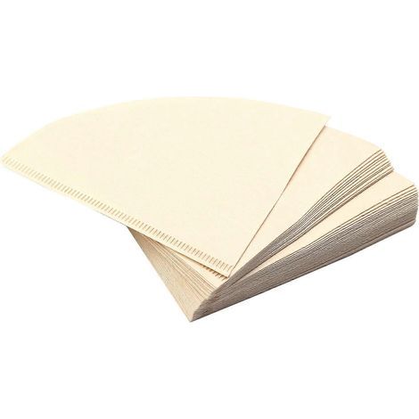 Filter Cup Coffee Filter Original Wooden Drip Paper Cone Shape-- (1/4)
