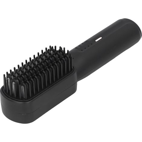 Brosse lissante portable 2500 mAh, chauffe rapide, pour femmes, noire (1/5)