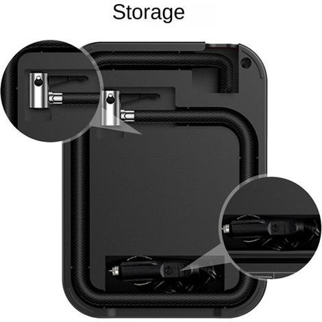Wireless charging car digital display smart air pump for home and small cars, electric portable car air pump (1/4)