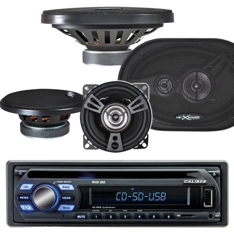 Car Pack Calibre RMD046BT-2 75W x 4 - Bluetooth + 2 altavoces de 100W XSound (1/5)