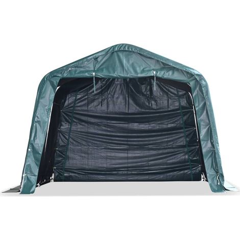 Tente amovible pour bétail PVC 550 g/m² 3,3 x 3,2 m Vert foncé
