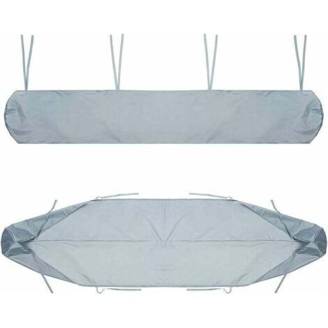 Sac de protection pour auvent, housse anti-poussière de 4 mètres, gris, housse de protection hivernale imperméable, convient aux auvents de terrasse.