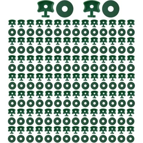 Clips de serre 50 pcs – Accessoires pour plantes grimpantes, supports et kit de suspension facile à installer (vert) (1/5)