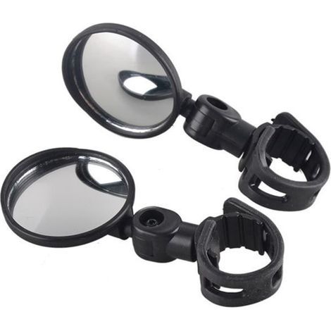 Specchietto retrovisore nero per bicicletta - VORCOOL - 2 pezzi - Regolabile e antigraffio (1/4)