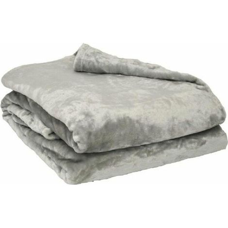 Poyet-Motte Plaid Microflanelle Farbe Perle 130 x 170 cm