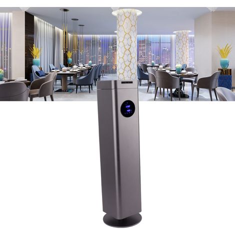 Diffusore di aromi a colonna da 1,5 litri con funzione timer, diffusore di oli essenziali per grandi ambienti, in alluminio, per casa o ufficio, spina UK 100-240V (1/4)