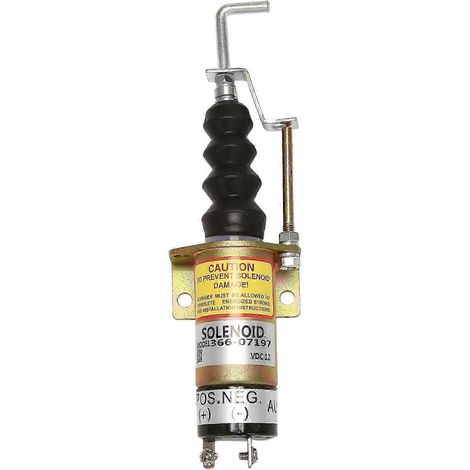 1502-12C7U2B2S1 SA-3405T 366-07197 Électrovanne d'arrêt 12 V à 2 broches - Électrovanne de coupure pour pelle électrique (1/5)