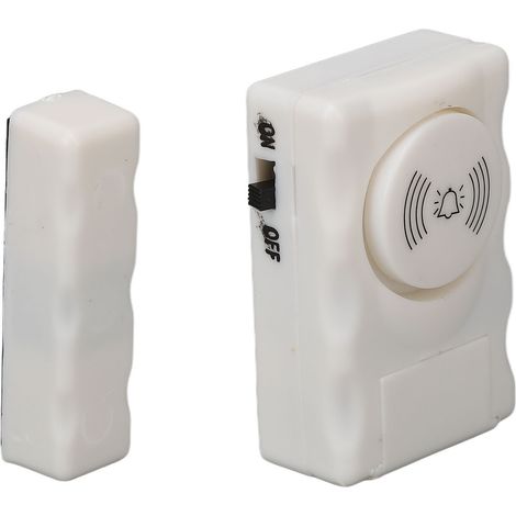 Porte Aimantée 90dB Capteur Alarme Sans Fil, Détecteur d'Ouverture Sécurité Domicile, Système Anti-Intrusion avec Sonnette d'Alerte (1/5)
