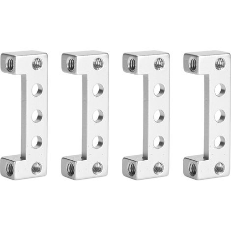 Support de fixation servo en aluminium 4 pièces, équerre 90 degrés double extrémité pour robots et modèles mécaniques (1/5)