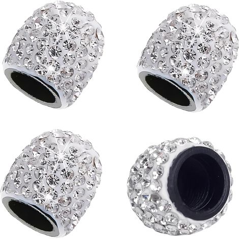 bouchons de valve de pneu pour voiture, cristal, diamant, paillettes, strass, bouchons de valve de pneu pour accessoires pour motos, vélos, voitures (1/5)